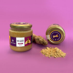 Frasco de miel gourmet con jengibre de 250 gr.